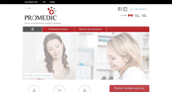 Desktop Screenshot of groupepromedic.ca