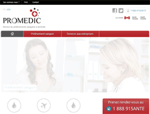 Tablet Screenshot of groupepromedic.ca